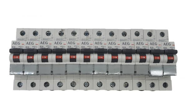 12x AEG B16A Leitungsschutzschalter 1polig 566504