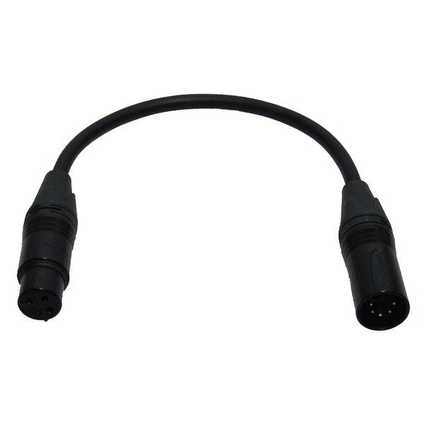 DMX-Adapterkabel 3pol female auf 5pol male