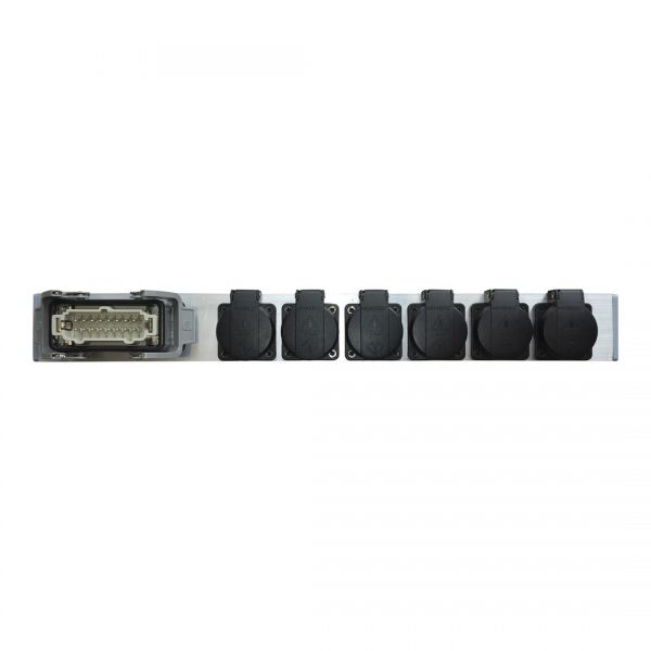 Splittbox 6x Schuko, HAN 16E IN