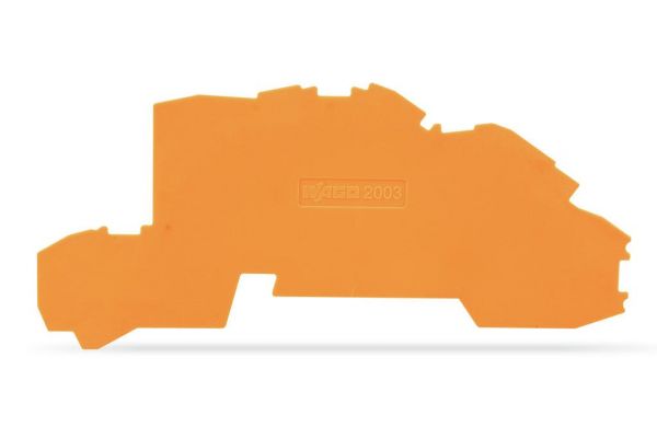 Wago 2003-7692 Abschluss- und Zwischenplatte 0,8 mm dick orange