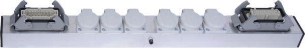 Splittbox 6x Schuko, HAN 16E IN/OUT