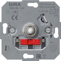 Gira LED-Dimmeinsatz mit Dreh-Ausschalter